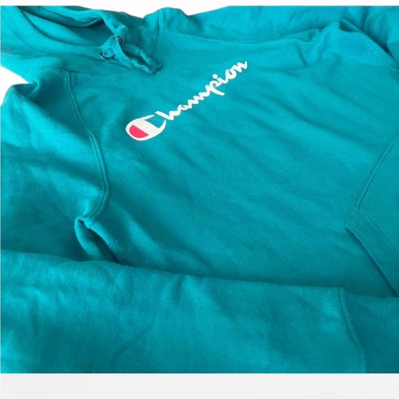 Champion Tops - Champion emerald green Athletic Hoodie size small